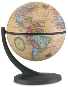 Wonder Globe Antique 4.3 Inch Desktop World Globe By Replogle Globes - Picture 1 of 1