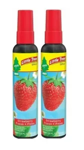 Little Trees Spray Car Air Freshener (Strawberry) PACK OF 2 - Picture 1 of 1