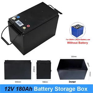 12V DIY Empaty Battery Box for 180Ah 200Ah LiFePo4 Battery Home Energy Storage - Picture 1 of 12
