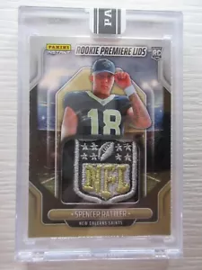 2024 Panini Instant Rookie Premiere Lids Spencer Rattler NFL Shield Patch SP 1/1 - Picture 1 of 5