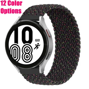 20mm 22mm Braided Solo Loop Watch Strap For Samsung Galaxy 2 3 4 5 6 Gear & More - Picture 1 of 20