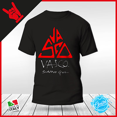 T-shirt Maglia Idea Regalo Vasco Rossi Blasco Rock Band Musica Vasco Noi Siamo  • 18.90€