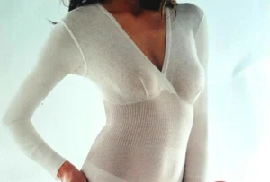 Damen Langarm Shirt 80% WOLLE  Lang Funktionswäsche Marke Liabel   Unterwäsche - Bild 1 von 3