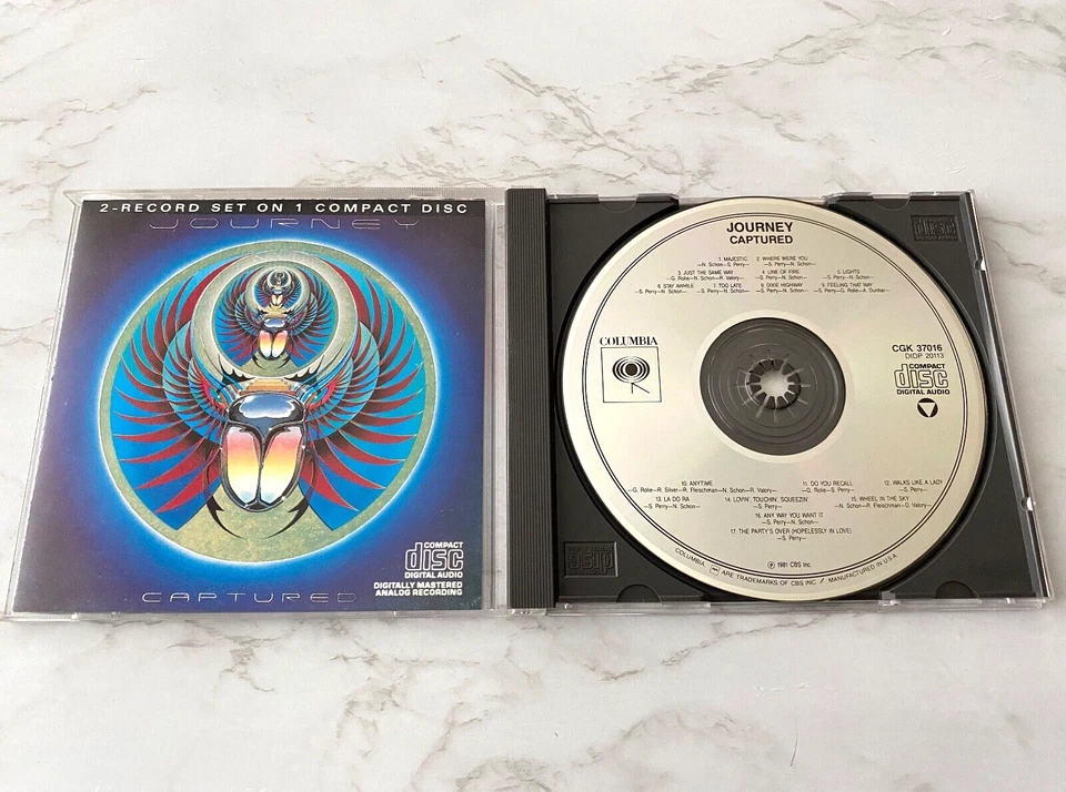 Journey Captured CD DADC PRESS! Columbia CGK 37016 Steve Perry, Lights RARE! - Imagem 1 de 4