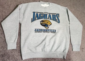 Vintage Jacksonville Jaguars Sweatshirt Crewneck Nutmeg 1998 NFL grau Gr. XL - Bild 1 von 4