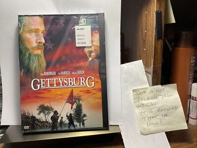 BRAND NEW! “GETTYSBURG” DVD TOM BERENGER,JEFF DANIELS,MARTIN SHEEN 1993 SEALED! - Image 1 of 2