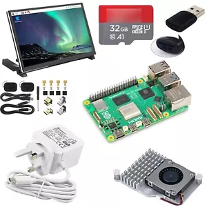 Raspberry Pi 5 16GB Full Kit - 7'' Touchscreen, Active Cooler, PSU, 32GB SD Card - Picture 1 of 10