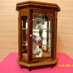 Vintage Teak Wood Cabinet Craft Small Handmade Carved Thai Cupboard Furniture - Picture 1 of 8