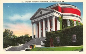 Rotunda University of Virginia Postcard Virginia Charlottesville - Picture 1 of 2