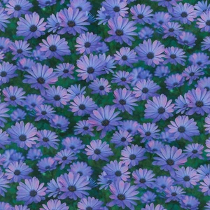 Fabric Flowers Daisies Imaginings Princess KAUFMAN Cotton 1/4 yard 18902-396-PRI - Picture 1 of 9