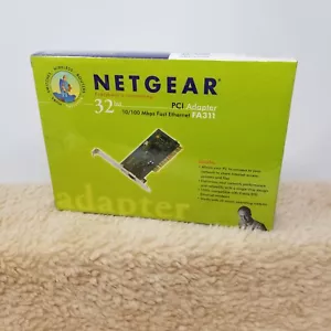 Netgear FA311 32-Bit PCI Adapter 10/100 Mbps Fast Ethernet Card NIB New - Picture 1 of 3