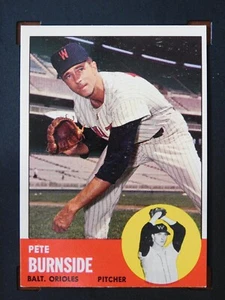 1963 Topps Baseball Card #19 Pete Burnside (NM) - Picture 1 of 2