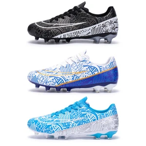 Men Women Football Shoes Non-Slip Boys Girls Football Boots Football Field Boots - Picture 1 of 7