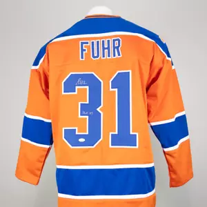 GRANT FUHR - Edmonton Oilers #31 Autographed/Signed Jersey - Picture 1 of 1