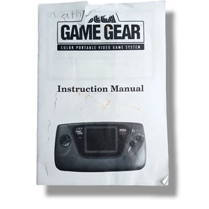 Sega Game Gear Console instruction Manual Booklet Insert ONLY replacement - Picture 1 of 3