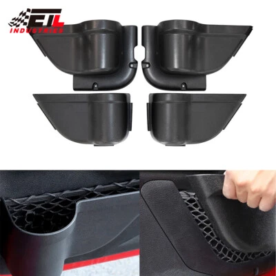 4x Front + Rear Door Storage Pockets Organizer Box for 11-2018 Jeep Wrangler JK - Image 1 of 4