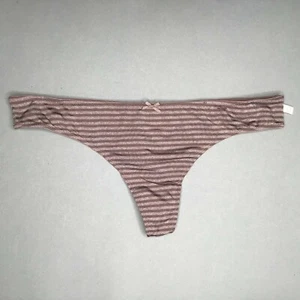 BeeDees New Day String Damen Tanga Braun, Schwarz, Weiß gestreift  NEU - Bild 1 von 9