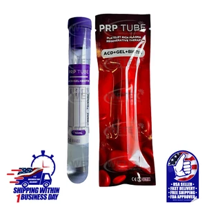 Platelet-Rich Plasma Tubes with ACD, Gel Separator, and Biotin. EXP 06/26 - Picture 1 of 3