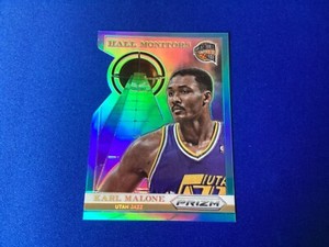 2013-14 Panini Prizm Hall Monitors Prizms Light Blue Die Cut #4 Karl Malone /199