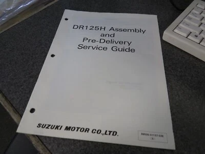 Guía de servicio previa y montaje de fábrica Suzuki 1987 DR125H 99505-01137-03E Foto 1 de 4