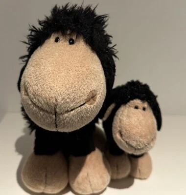 Nici Schaf Jolly Mäh Ben ca. 23 und 14 cm Stofftier Kuscheltier stehend schwarz - Bild 1 von 4