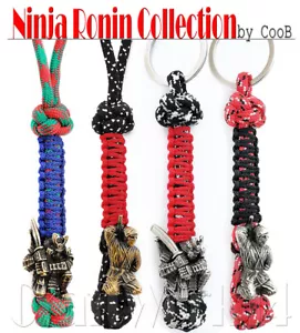 EDC Paracord Messer Schlüsselband Schlüsselanhänger handgegossen Paracord Perle SAMURAI RONIN Coob - Bild 1 von 19