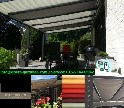 GÖTZ GARDINEN MAß-KONFEKTION Terrassenbeschattung Terrassendach Beschattung Innenbeschattung nach Maß Markise
