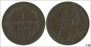 Italia / Italia KM00001.1-67 EBC / XF 1 Centesimo 1867 M - Picture 1 of 1