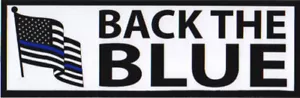 Back The Blue Bumper Sticker - Bild 1 von 1