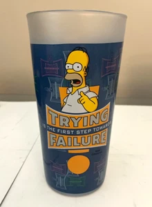 Gebrauchtes Simpsons Hi Ball Glas 2002 Homer versucht den ersten Schritt zum Scheitern - Bild 1 von 7
