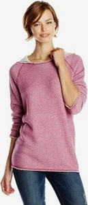 Medium NWOT Women's Life Is Good "Washed Plum" Terry Beachy Hoodie - Picture 1 of 8