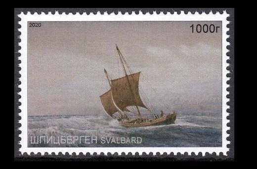 SVALBARD SPITSBERGEN 2020 BARCO POMOR MARINEROS MNH estampillas locales Foto 1 de 1