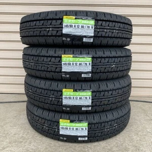 4x DUNLOP Enasave Tire VAN01 145R12 6PR Kei truck Acti Carry Hijet Sambar - Picture 1 of 2