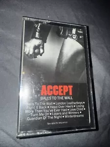 Accept: Balls To The Wall 1984 Portrait Records Cassette VG+ Heavy Metal - Picture 1 of 3