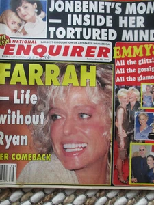 National Enquirer Sept. 1997 Farrah Fawcett/ Ellen DeGeneres /JonBenet's Mom - Picture 1 of 3