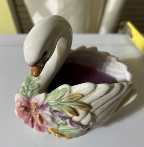 Vtg Fitz & Floyd Home Fragrance Swan Candle Holder. Candle Has Not Been Used. - Picture 1 of 8