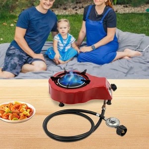 Single Burner Red Gas Stove Portable Gas Stove Gas Stove - Picture 1 of 23
