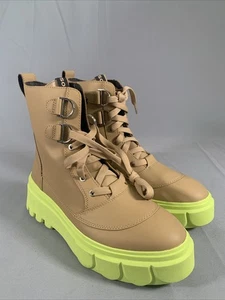 SOREL Women’s Beige Platform Pull-Tab Caribou X Wedge Boots Shoes Size 7.5 - Picture 1 of 5