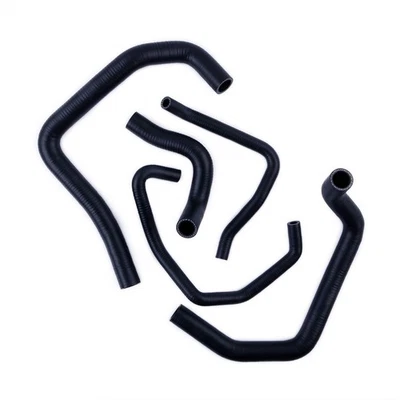 Black For 2005 2006 Kawasaki Ninja ZX6R ZX-6R ZX636C Silicone Radiator Hose 5pcs - Image 1 of 4