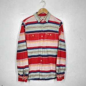 Ralph Lauren Shirt Mens M Red Striped Southwestern Serape Aztec Denim Supply RL - Picture 1 of 9