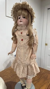 Schöne antike große 27" Kestner "L" 164 Schlafaugen Puppe Biskuit, Germany - Bild 1 von 13