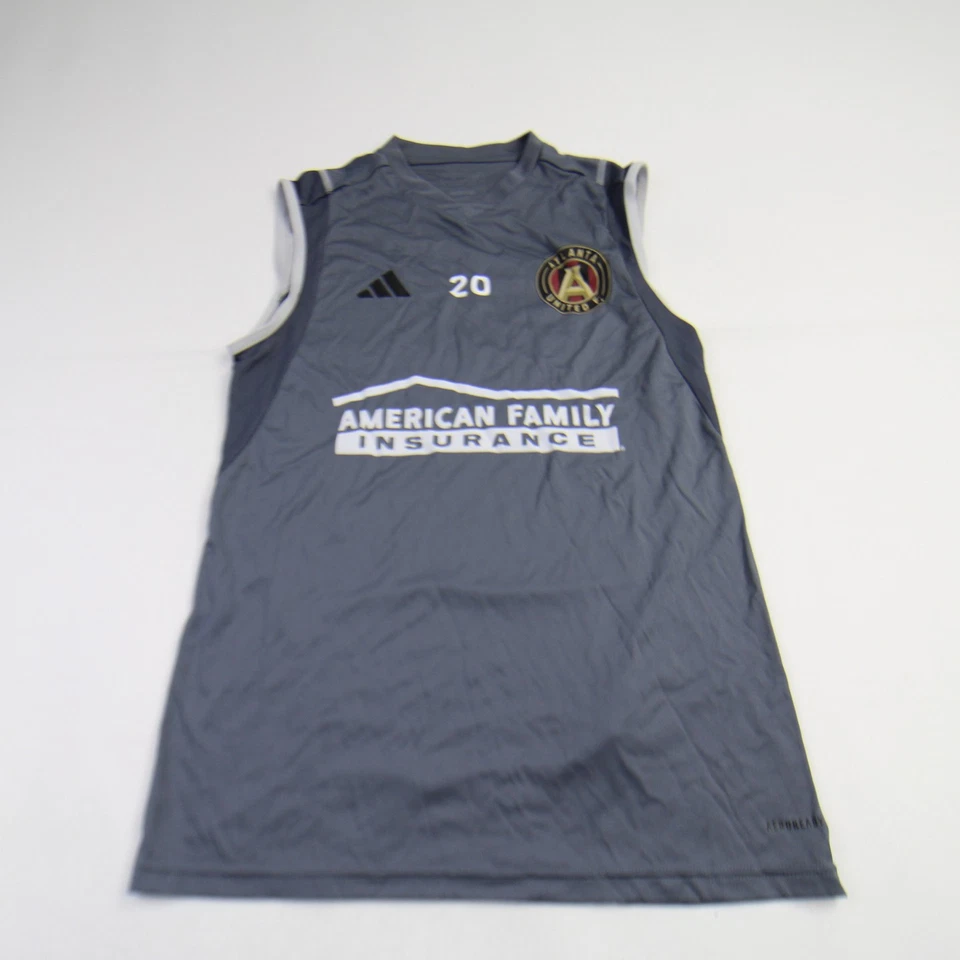 Camiseta de práctica Adidas Atlanta United FC - fútbol gris para hombre usada Foto 1 de 1