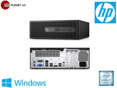 HP ProDesk 400 G3 Intel  i5 6500 12GB RAM 128GB SSD SFF WIFI Win 11 Desktop PC - Image 1 of 4