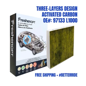 FreshenOPT 3-Layer Cabin Air Filter for Hyundai/Kia | OE 97133-L1000 CF12820 - Picture 1 of 9