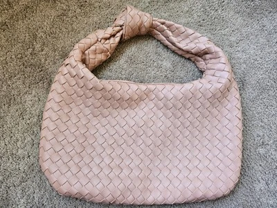 Urban Expressions Bolso Tracy Tejido Nudo Hobo Cartera Vegano Bolso de Mano Rosa Polvoriento Foto 1 de 4