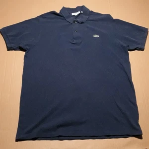 Lacoste Classic Fit Polo Shirt Men's US XL Blue Preppy Pique Cotton - Picture 1 of 11