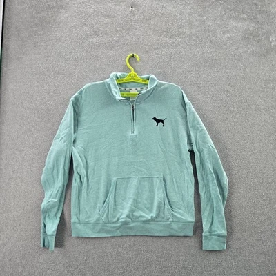 Victoria's Secret ROSA Mujer Sudadera M Verde Menta Ropa Activa Logo Cremallera Foto 1 de 4