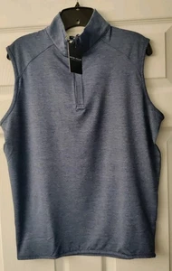 Neu mit Etikett Small Peter Millar marineblau Crown Crafted Stealth Viertelreißverschluss Weste UVP 125 $  - Bild 1 von 6