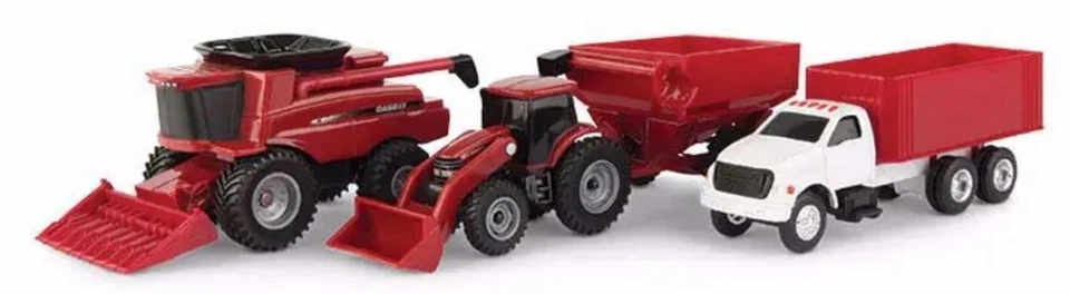 1/64 ERTL Collect N Play Case IH JUEGO DE COSECHA DE 4 PIEZAS ZFN47004 Foto 1 de 1