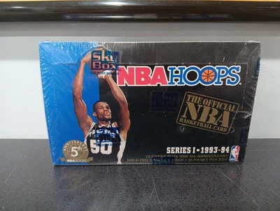 NBA Hoops Skybox 1993-94 Retail Box Factory Sealed 36 Packs Big Rookie Year - Image 1 of 4